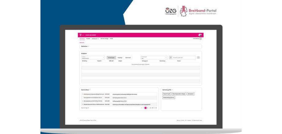 Die Schnittstelle zum Breitband-Portal in der Planungssoftware „Camino“.